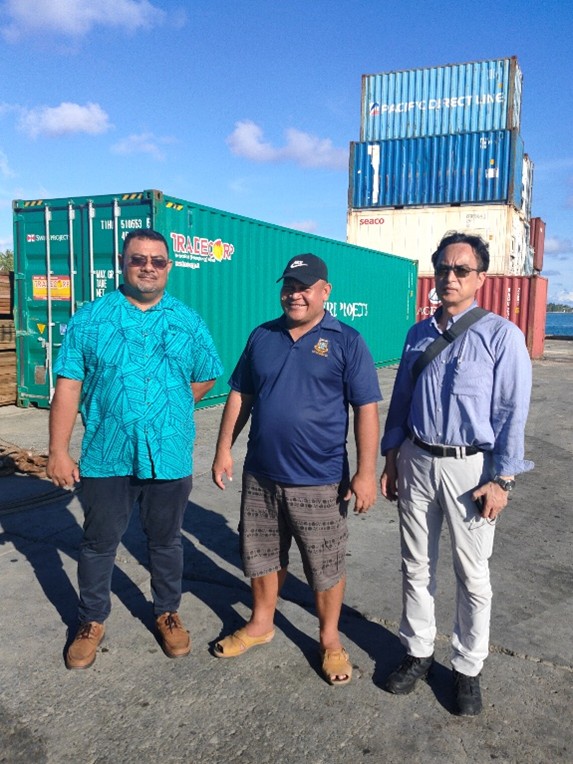 Port site survey in Funafuti port, Tuvalu (April 2024)